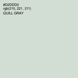 #D2DDD3 - Quill Gray Color Image